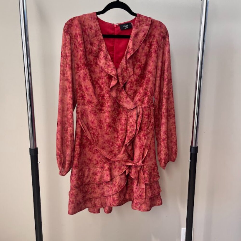 VICI Sammie Floral Wrap mini Dress